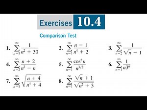 Comparison test Convergence and divergence of series || Thomas Calculus Exercise 10.4 Question 1-8