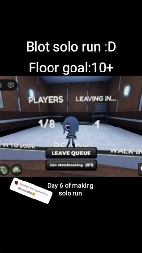 Blot solo run :D #dandysworld #roblox #blot