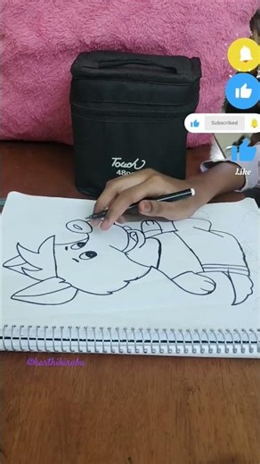 Fox🦊|Kirushika'# Art Magic🪄 #artlovers #coloring #drawing #howtodraw #easydrawing
