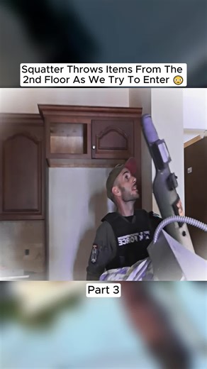 Squatter Throws Items From The 2nd Floor As We Try To Enter 😳 #copsoftiktok #cops #arrested #pattymayo