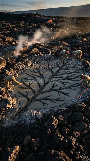 Leaf Pool in Volcano 🌿 From Lava Rock to Luxury Oasis!
