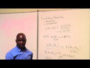 Probability Part 4: Conditional Probability, Dependent and independent events
