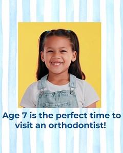 1.1K reactions · 28 shares | Did you know age 7 is the perfect time to visit an orthodontist? Most kids that age have the right mix of baby and permanent teeth, making it the perfect time to catch potential issues and guide health growth. | American Association of Orthodontists | Facebook