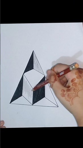 . How to Draw a 3D Triangle Step by Step | Simple Geometry Art