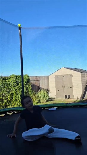 Upgraded trampoline=happy kiddos 😀 | Rose Ann Yasay-Grace