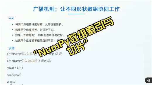 97集NumPy数组索引与切片