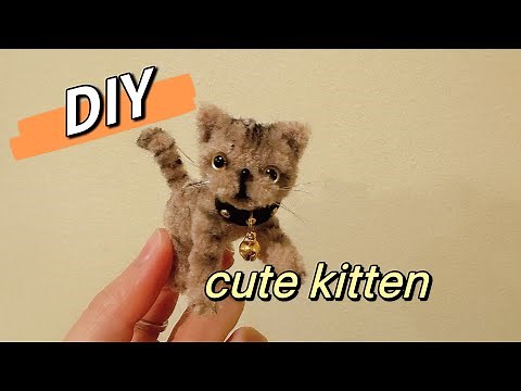 How to make a cute cat out of pipe cleaners#easycraft #diy #diytutorial #pipecleaners