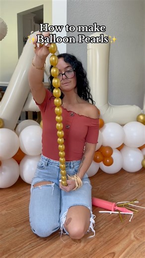 ✨Balloon Pearl Tutorial✨ #balloon #pearl #luxuryballoons #balloondecor #balloonartist | Aiden’s Arches
