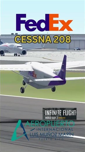 🚀 FedEx Cessna 208 Caravan FULL POWER Takeoff at Luis Muñoz Marín Airport!