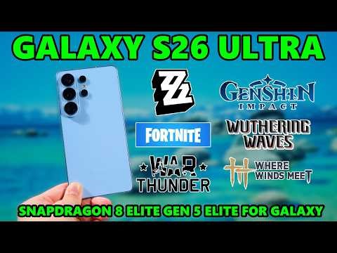 Gaming test - Samsung Galaxy S26 Ultra with Snapdragon 8 Elite Gen 5 for Galaxy!