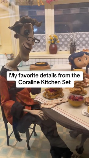 coraline jones on Instagram: "Have you ever noticed these tiny details in Coraline’s kitchen? 🍽️👀✨ #coraline #coralinemovie #stopmotion #coralinejones #animation #fact"