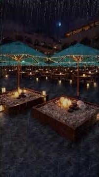 🌩️ Heavy Rain & Thunderstorm at Night | Cozy Spa Ambience for Sleep & Relax