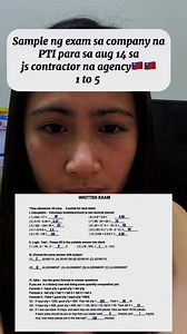 Sample ng exam sa company na pti #OFWTAIWAN #FACTORYWORKER #taiwan | Mechil Famoso Donhito