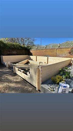 £14k 7x4m cabin install , our favourite of the year so far #logcabinbuild #cabinbuild #gardenroom #fblifestyle | All Things Garden Buildings