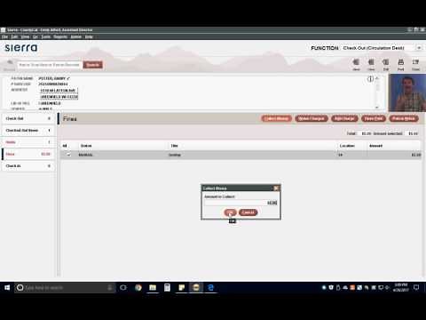 Checking Items out With Sierra