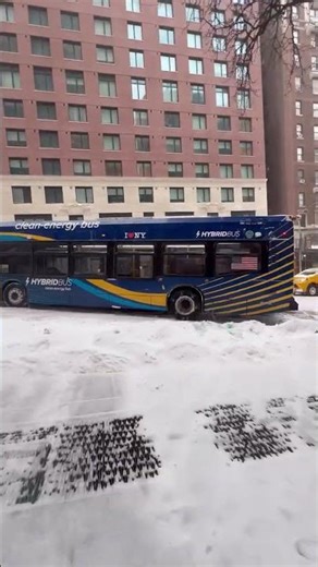 MTA bus stuck on w 96th #nyc #travel #exploreny #nyctravel