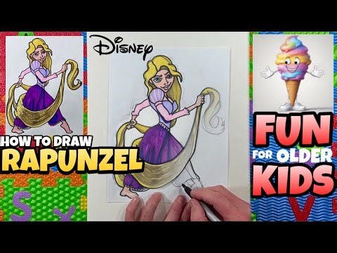 How to Draw Rapunzel | Easy & Fun Disney Art for Kids