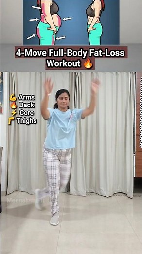 🔥 4-Move Full Body Workout | 100 Reps Challenge |