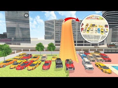 Franklin drove the entire car over the building Indian Theft Auto simulator game 🔥