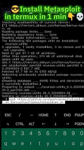 💀Install Metasploit framework on termux in just 1 min - without fail💀 #termux