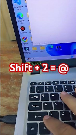 how to press @ on laptop #keyboardtips