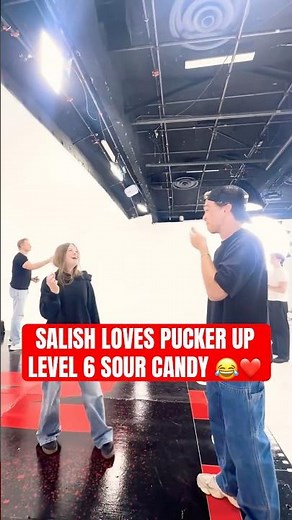 Salish loves Level 6 Pucker Up sour candy 😂❤️ #salishmatter #jordanmatter #sourcandy #netflix