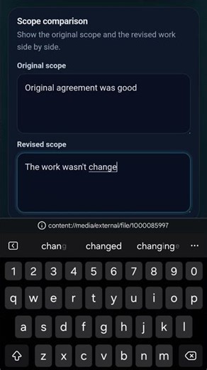 Construction Change Order Sentinel Bundle