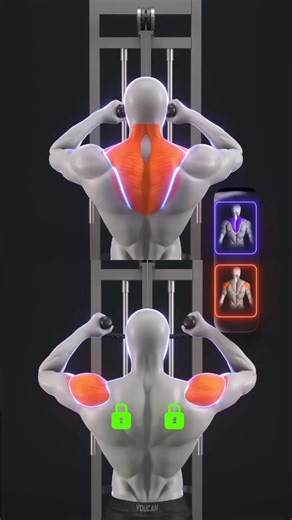 🔥 Face Pull: Traps or Rear Delts? It’s All About Elbows Cable face pulls aren’t just a shoulder exercise — they’re a precision movement. Your elbow path and scapular control determine whether the load shifts toward the rear delts or the upper traps. • Elbows wide and level → more rear delt focus • Slight elevation with strong scapular squeeze → more upper trap activation Small adjustments. Big difference in muscle engagement. Train with intention — not just movement. Goal: Hypertrophy & Posture