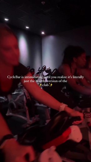 Nightclub or workout class?🪩 @cyclebarstl #cyclebar #cycling #premiumindoorcycling #boutiquefitness #rockyourride #fitness #werideasone
