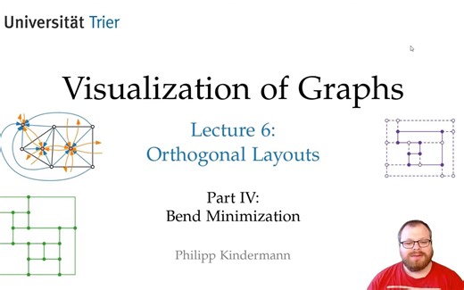 Orthogonal Layouts (4⧸5)： Bend Minimization ｜ Visualization of Graphs - Lecture