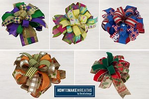 How To Make A Bow For A Wreath (Video Tutorial) - How to Make Wreaths - Wreath Making for Craftpreneurs