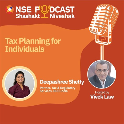 3.7K views · 38 reactions | Watch the latest episode of Sashakt Niveshak with Vivek Law in conversation with Deepashree Shetty on the topic: Tax Planning for Individuals Watch the full episode here: https://bit.ly/3Vj5J7k #NSE #NSEIndia #SashaktNiveshak #podcast Ashishkumar Chauhan | NSE India | Facebook