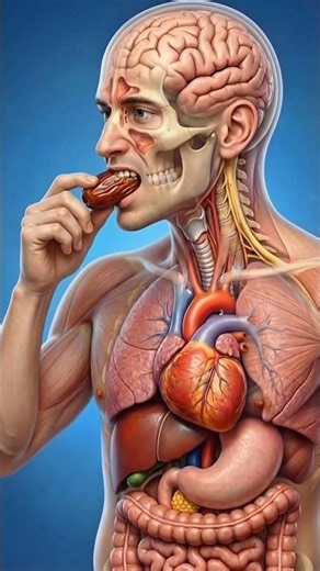 What Happens to Dates Inside Your Body 🌴🧠😱 #shorts #digestion
