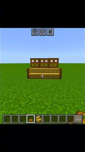 Minecraft Bench Build Hack 🔥 Easy & Cool! #shorts