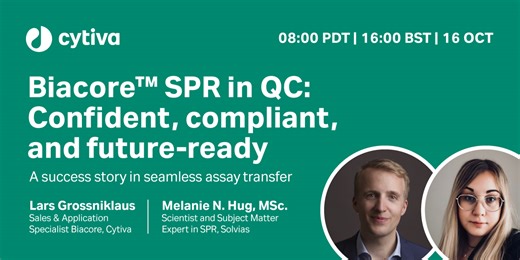 Biacore™ SPR in QC: Confident, compliant, and future-ready - A success story in seamless assay transfer