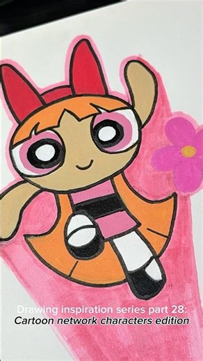 Remember this? Drawing Blossom step by step #powerpuffgirls #art #throwback