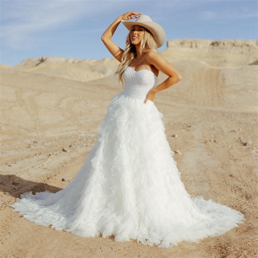 Morgan Nicole Richters | MORGAN NICOLE COLLECTION AT BIRDIE BRIDAL! 👰🏼‍♀️🐴✨ My first WESTERN WEDDING DRESS collection… 💍 7 dresses, 1 jumpsuit, western elegance,... | Instagram