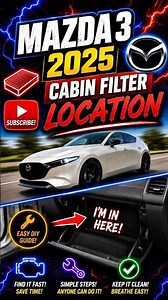 NEW Mazda 3 2025 🌼 Cabin Filter Location #service #maintenance #mazda3