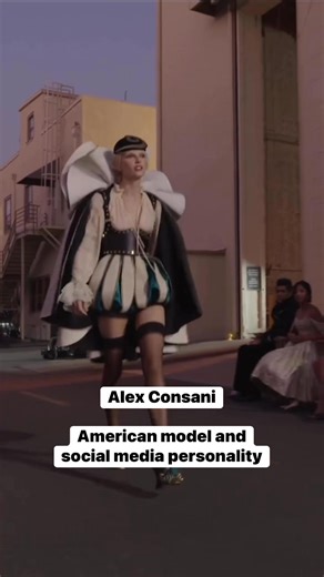 A confidence and authenticity in today’s fashion world is Alex Consani. She is an American model and social media personality who began her career at just 12 years old and quickly rose to fame for her grace and individuality. Represented by IMG Models, she has walked for major fashion brands such as Tom Ford, Givenchy, and Burberry. In 2024, she made history as one of the first transgender models in the Victoria’s Secret Fashion Show and received the British Fashion Council’s Model of the Year a