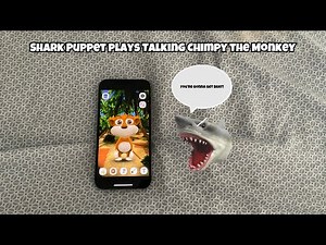 SB Movie: Shark Puppet plays Talking Chimpy the Monkey!