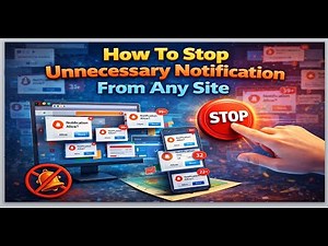 How To Stop Unnecessary Notification From Any Site