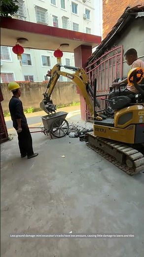 Mini Excavator Constructing Technique !
