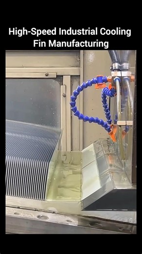 High-Speed Industrial Cooling Fin Manufacturing