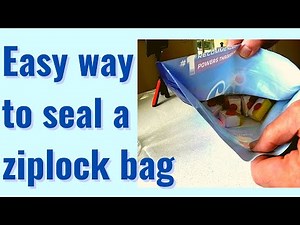 The easy way to seal difficult ziplock bags