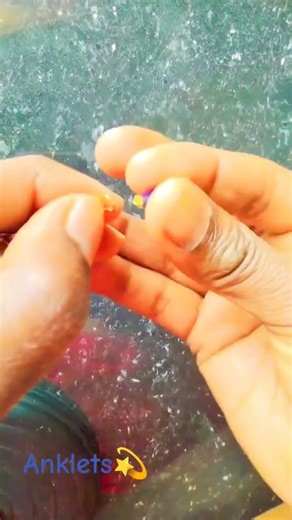 Peacock coloured trendy Anklets 💫🦚 #shorts #shortsfeed #viral #anklets