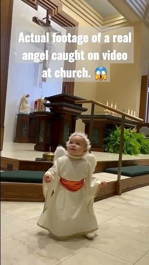 Actual footage of a real angel caught on camera at Church. 😱 #realangel #angels #realfootage
