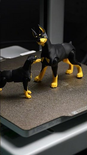 3D Printed Doberman, So Adorable! #3dprinting #doberman