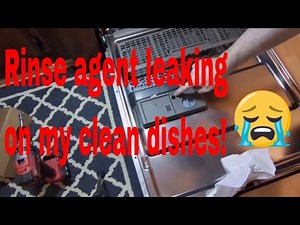 How to install a new detergent dispenser in your dishwasher. Soap and rinse are controlled by it.