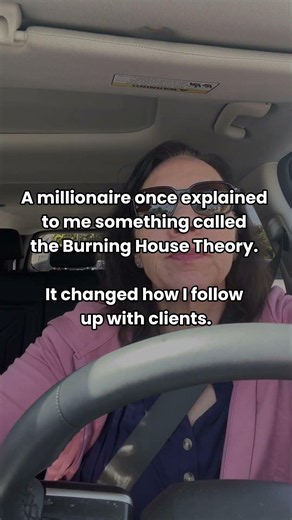 A millionaire once explained to me something called the Burning House Theory: