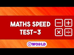 Math Speed Test | Mental Math | Addition, Subtraction, Multiplication, Division | Rapid Fire Test